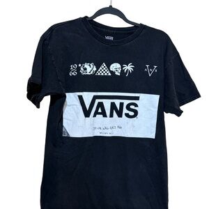 Vans Men’s Black Graphic Tee Size Medium‎ Made in Mexico